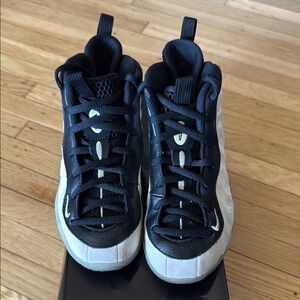 Black and White High-Top Sneakers